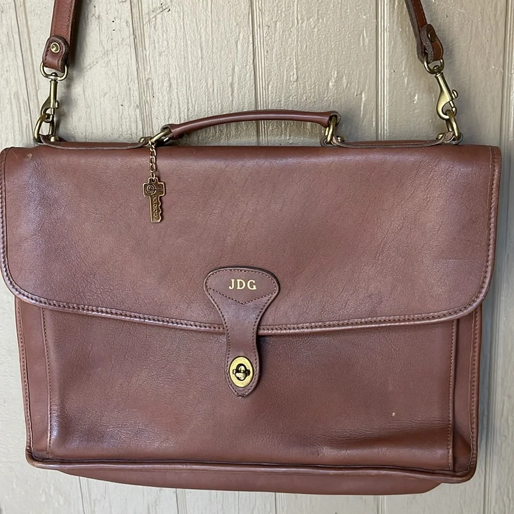 Jack George’s messenger leather bag